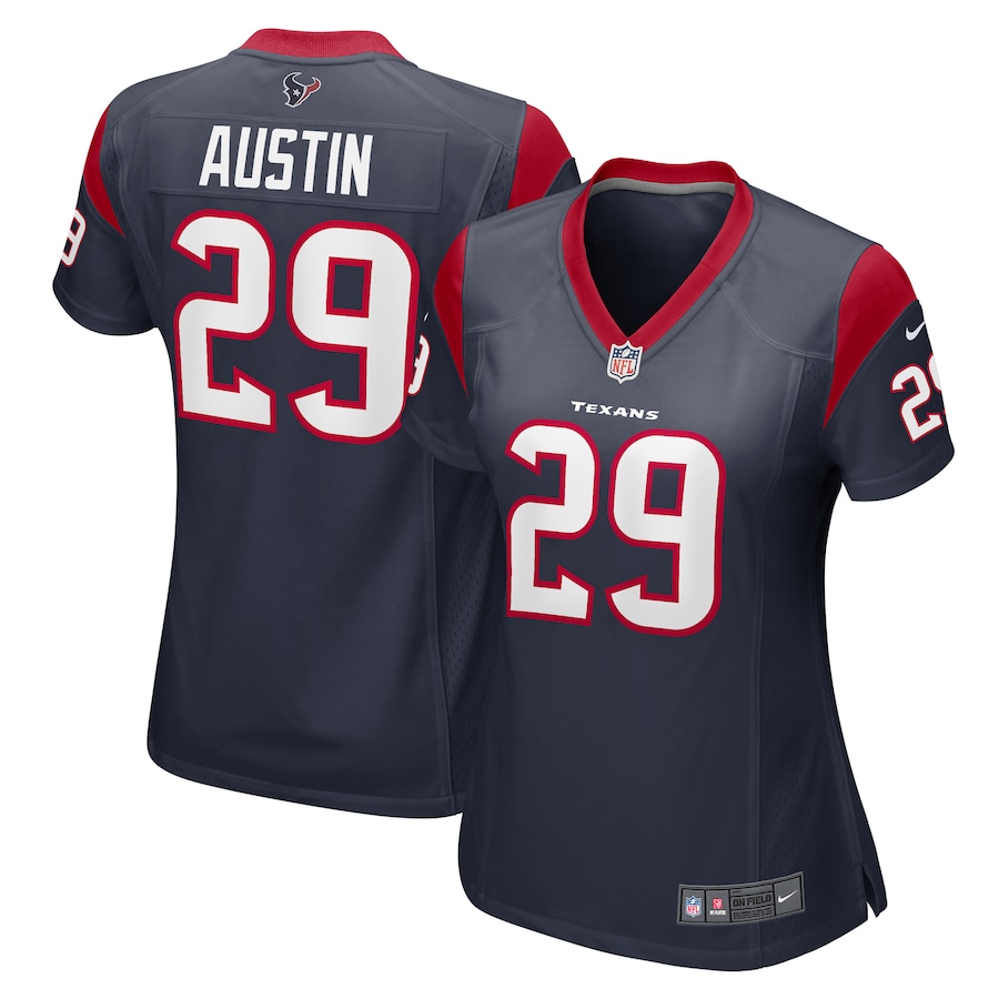 Women's Houston Texans Alex Austin Nike  Navy Team Game Jersey - Puhuasuan