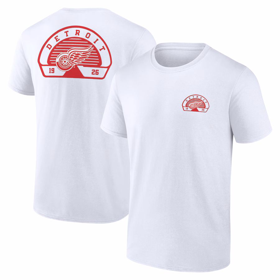 Men's Detroit Red Wings Fanatics White Valor T-Shirt - Puhuasuan