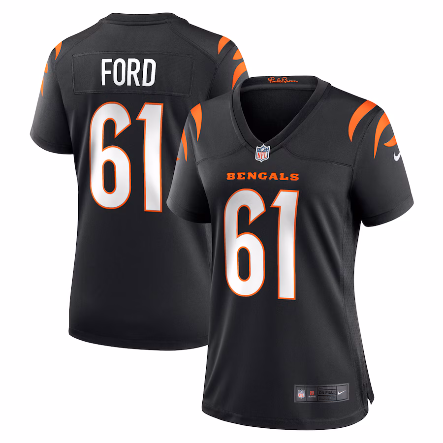 Women's Cincinnati Bengals Cody Ford Nike Black Game Jersey - Puhuasuan