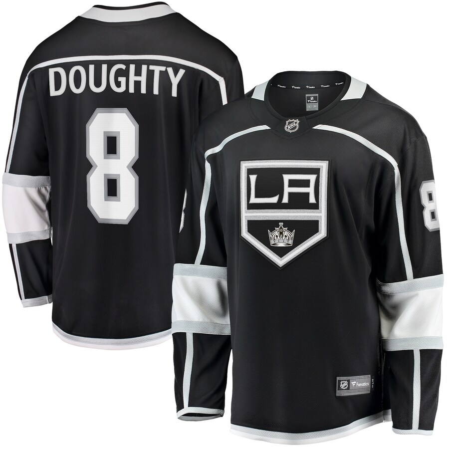 Men's Los Angeles Kings Drew Doughty Fanatics Branded Black Home Premier Breakaway Player Jersey - Puhuasuan