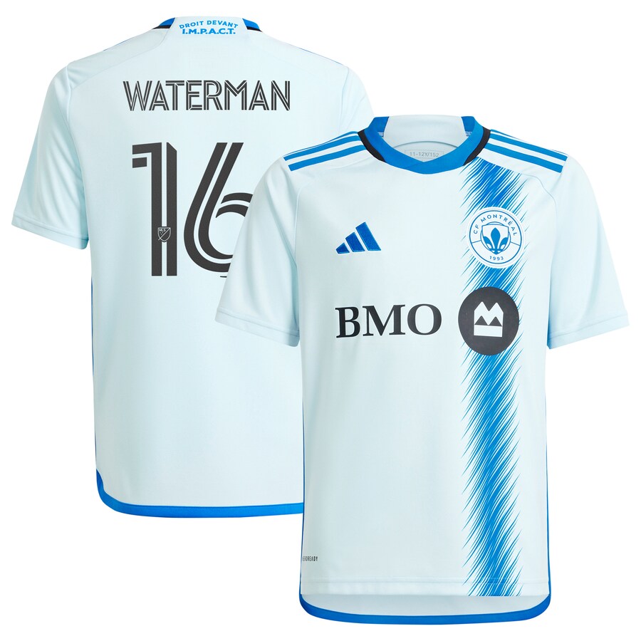 Youth CF Montreal Joel Waterman adidas Light Blue 2024 La Main Replica Player Jersey - Puhuasuan