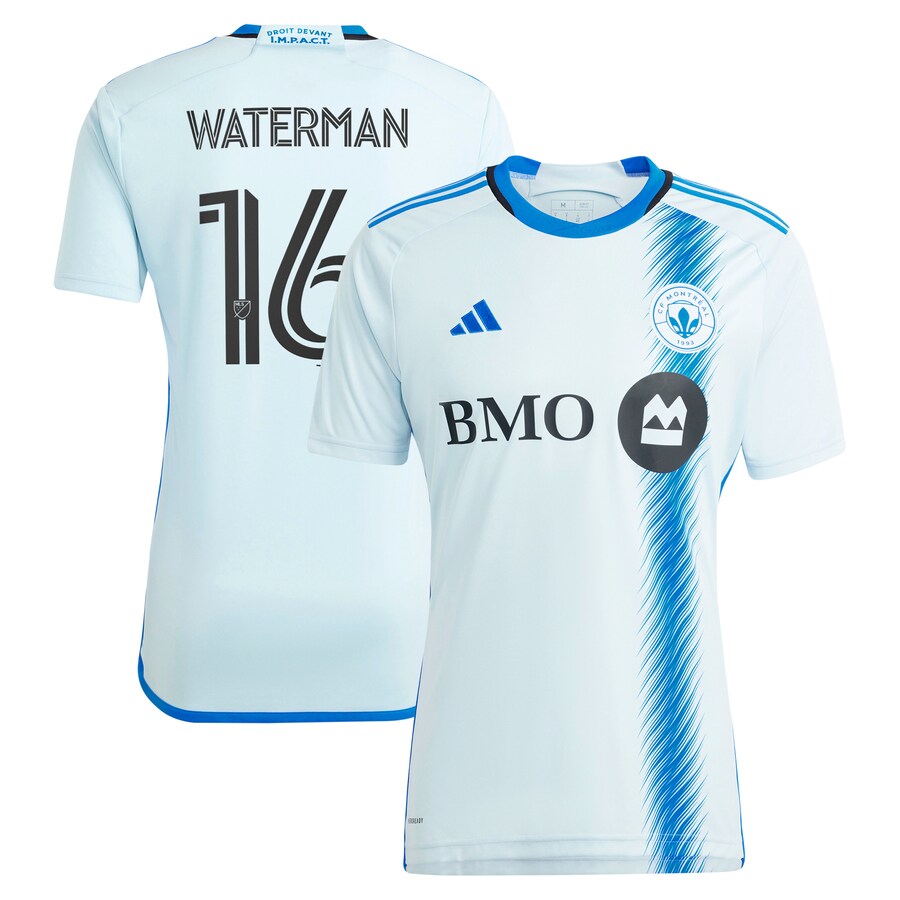 Men's CF Montreal Joel Waterman adidas Light Blue 2024 La Main Replica Player Jersey - Puhuasuan