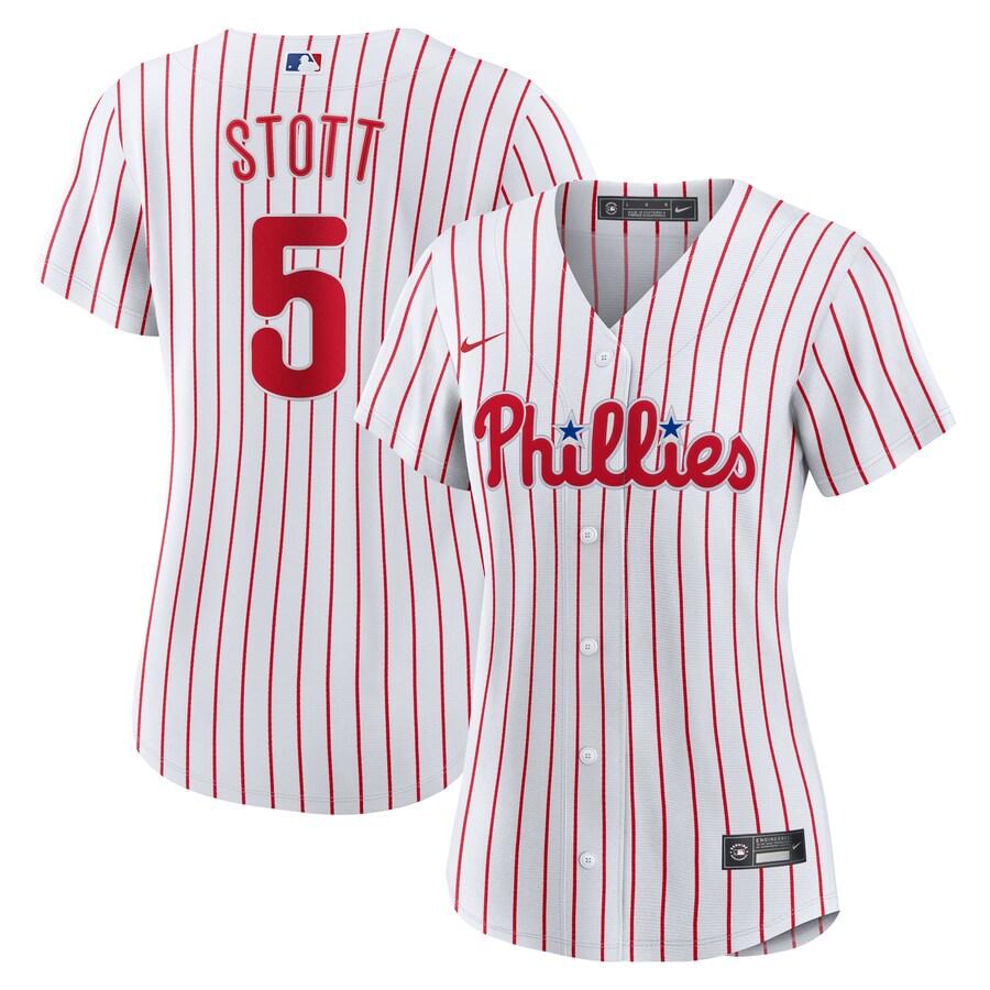 Women's Philadelphia Phillies Bryson Stott Nike White Home Replica Jersey - Puhuasuan