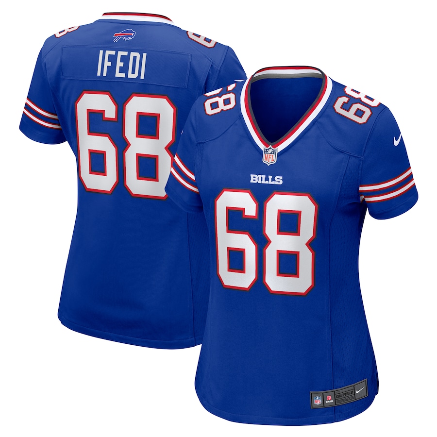 Women's Buffalo Bills Germain Ifedi Nike  Royal Team Game Jersey - Puhuasuan