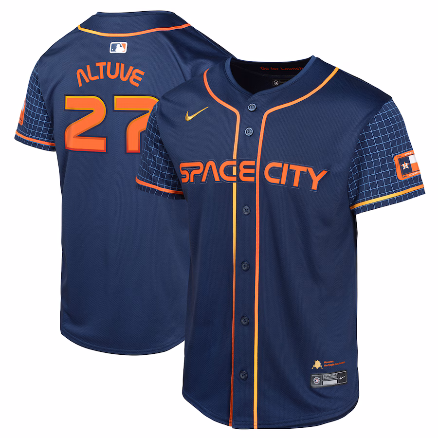 Youth Houston Astros Jose Altuve Nike Navy City Connect Limited Player Jersey - Puhuasuan