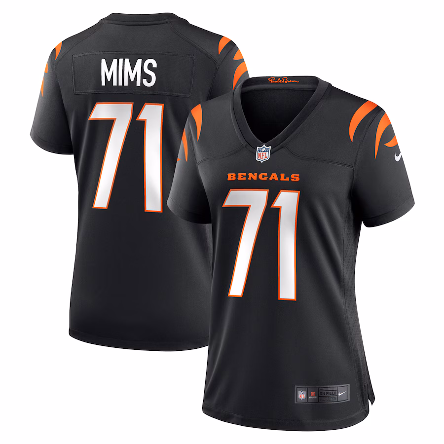 Women's Cincinnati Bengals Amarius Mims Nike  Black Game Jersey - Puhuasuan