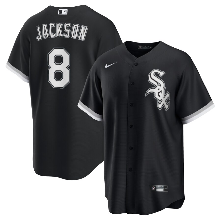 Men's Chicago White Sox Bo Jackson Nike Black Alternate Cooperstown Collection Replica Player Jersey - Puhuasuan