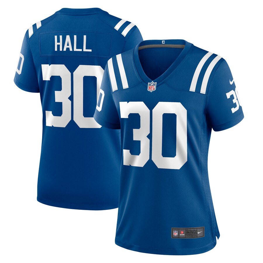 Women's Indianapolis Colts Darren Hall Nike  Royal Team Game Jersey - Puhuasuan