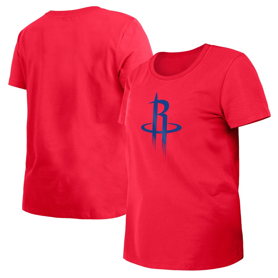 Women's Houston Rockets New Era Red 2023/24 City Edition T-Shirt - Puhuasuan
