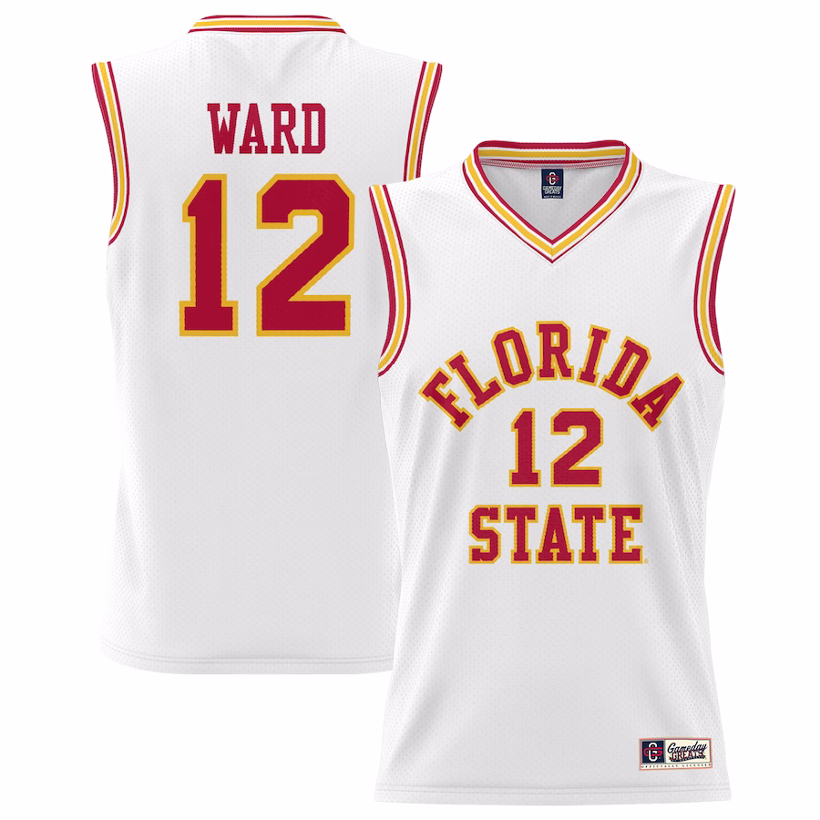 Charlie Ward Florida State Seminoles GameDay Greats Youth Basketball Jersey Lightweight - White - Puhuasuan