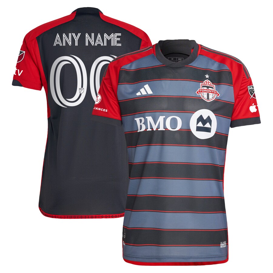 Men's Toronto FC adidas Gray 2023 Club Kit Authentic Custom Jersey - Puhuasuan