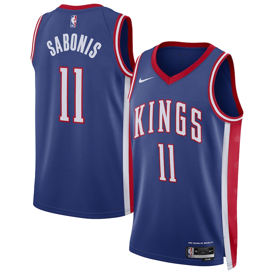 Unisex Sacramento Kings Domantas Sabonis Nike Blue 2024/25 Swingman Player Jersey - City Edition - Puhuasuan