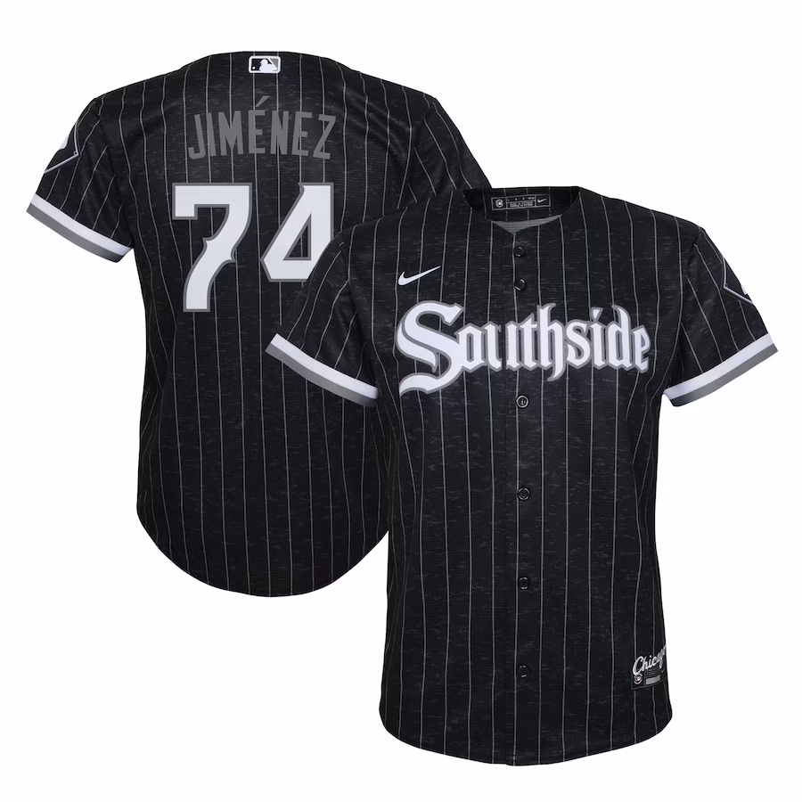 Youth Chicago White Sox Eloy Jimenez Nike Black City Connect Replica Player Jersey - Puhuasuan