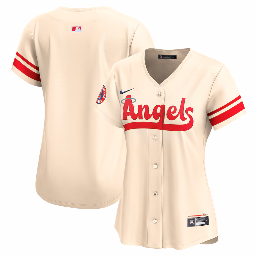 Women's Los Angeles Angels  Nike Cream City Connect Limited Jersey - Puhuasuan