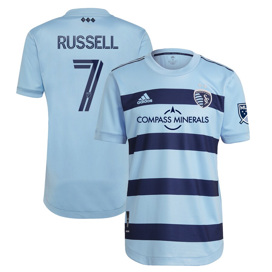 Men's Sporting Kansas City Johnny Russell adidas Light Blue 2021 Primary Team Authentic Player Jersey - Puhuasuan