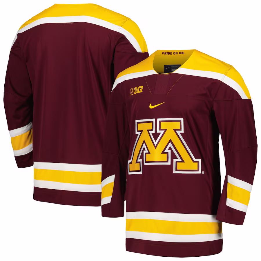 Minnesota Golden Gophers Nike Replica Hockey Jersey - Maroon - Puhuasuan