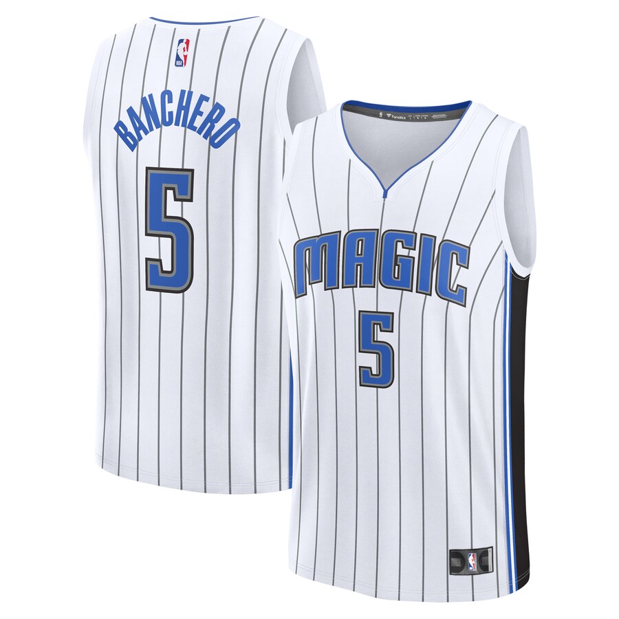 Men's Orlando Magic Paolo Banchero Fanatics White Fast Break Replica Player Jersey - Association Edition - Puhuasuan