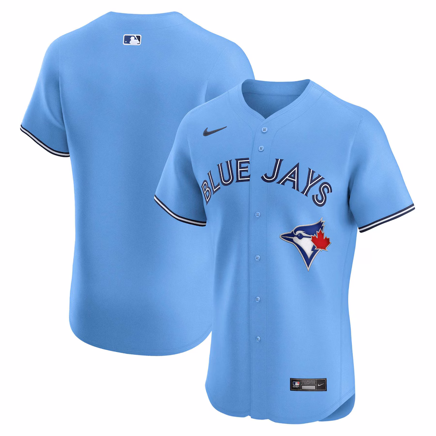 Men's Toronto Blue Jays Nike Powder Blue Home Elite Jersey - Puhuasuan