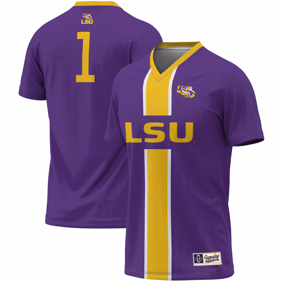 Unisex ProSphere #1 Purple LSU Tigers Lightweight Soccer Jersey - Puhuasuan