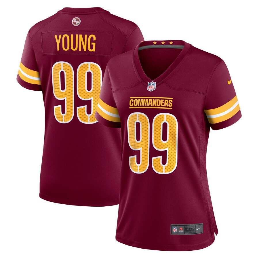 Women's Washington Commanders Chase Young Nike Burgundy Player Jersey - Puhuasuan