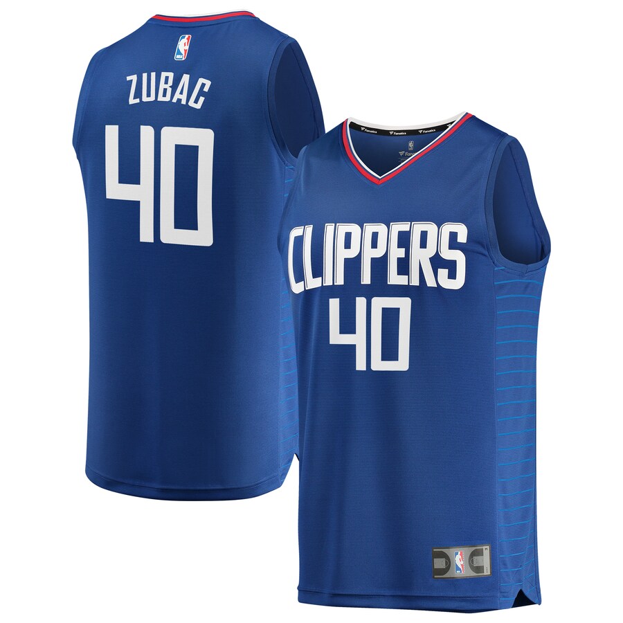 Men's LA Clippers Ivica Zubac Fanatics Royal Fast Break Replica Jersey - Icon Edition - Puhuasuan