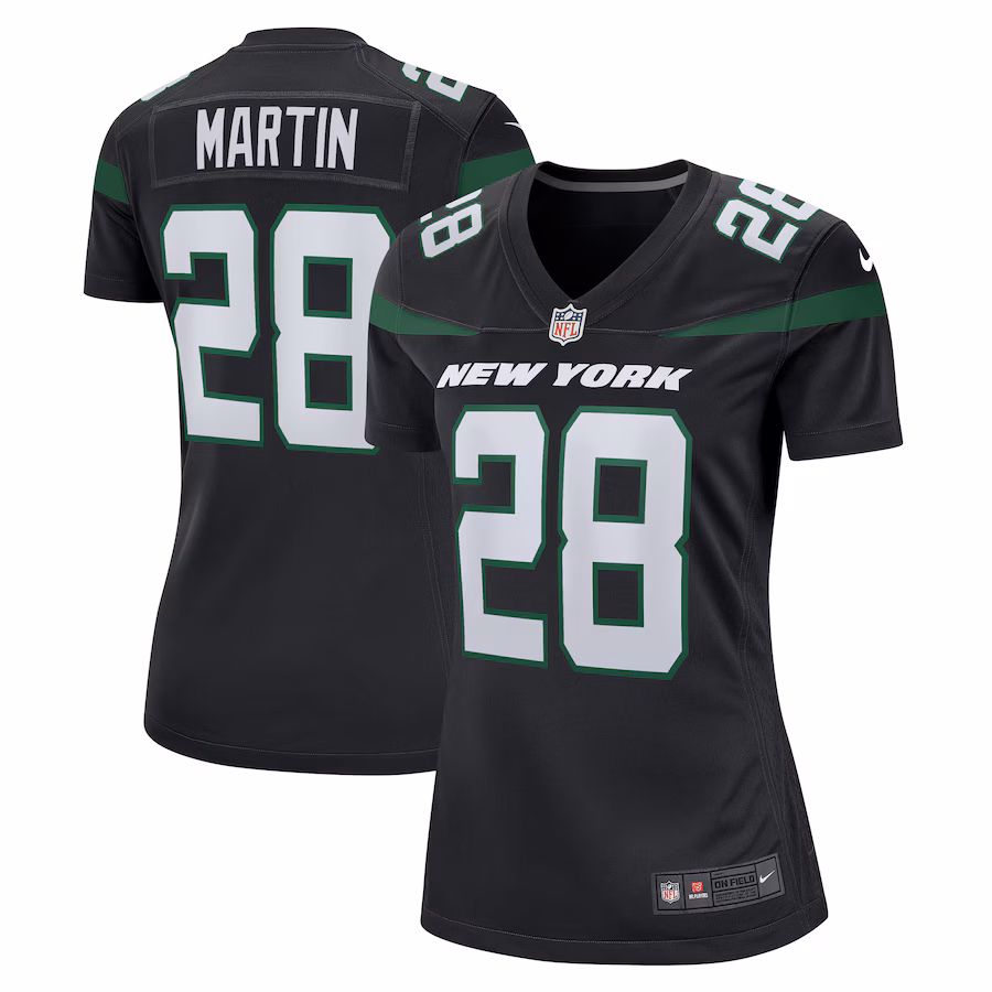 Women's New York Jets Curtis Martin Nike Black Retired Player Jersey - Puhuasuan