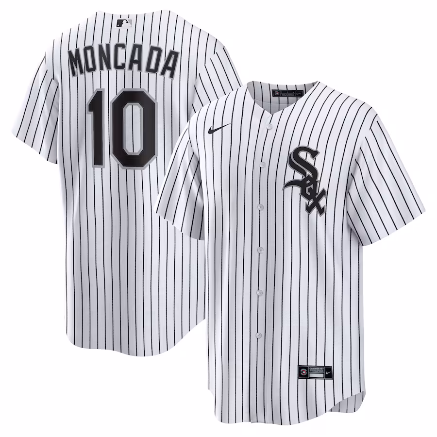 Men's Chicago White Sox Yoan Moncada Nike White Home Replica Player Name Jersey - Puhuasuan