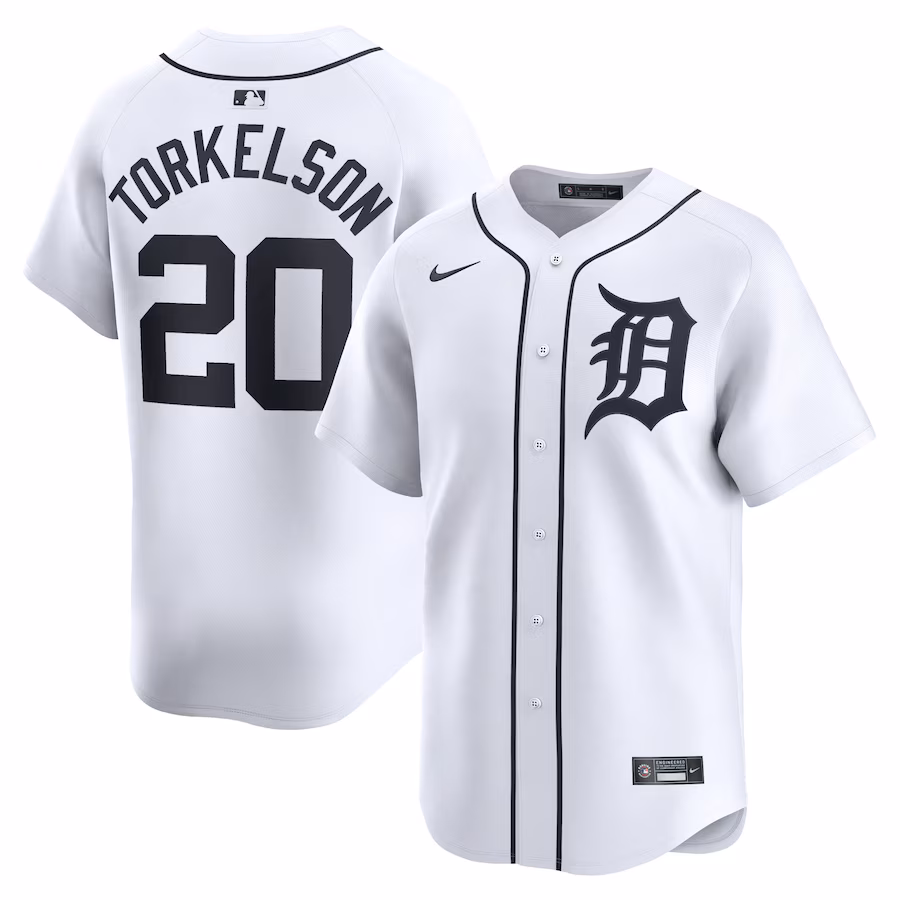 Youth Detroit Tigers Spencer Torkelson Nike White Home Limited Player Jersey - Puhuasuan