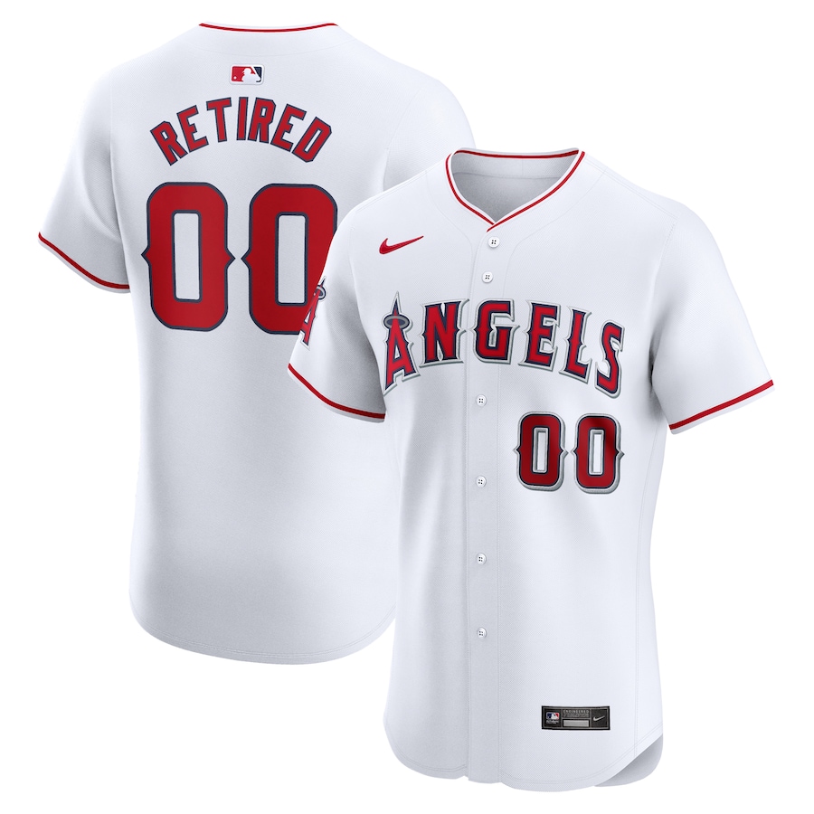 Men's Los Angeles Angels Nike White Home Elite Pick-A-Player Retired Roster Jersey - Puhuasuan