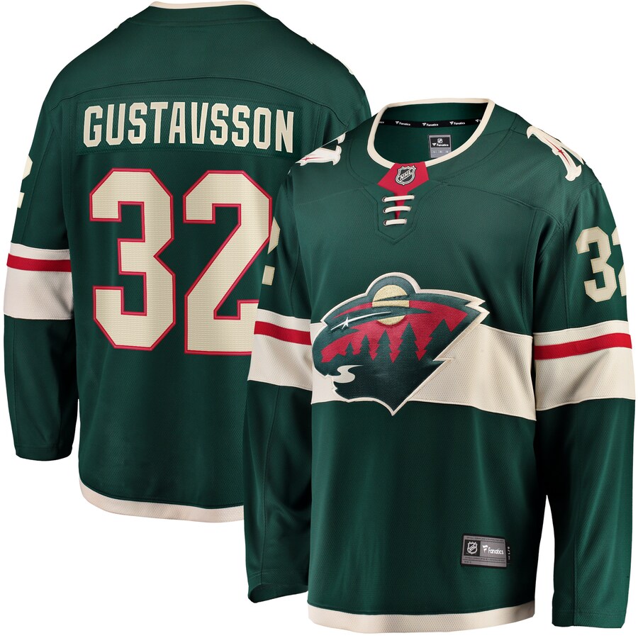 Men's Minnesota Wild Filip Gustavsson Fanatics Branded Green Home Breakaway Player Jersey - Puhuasuan
