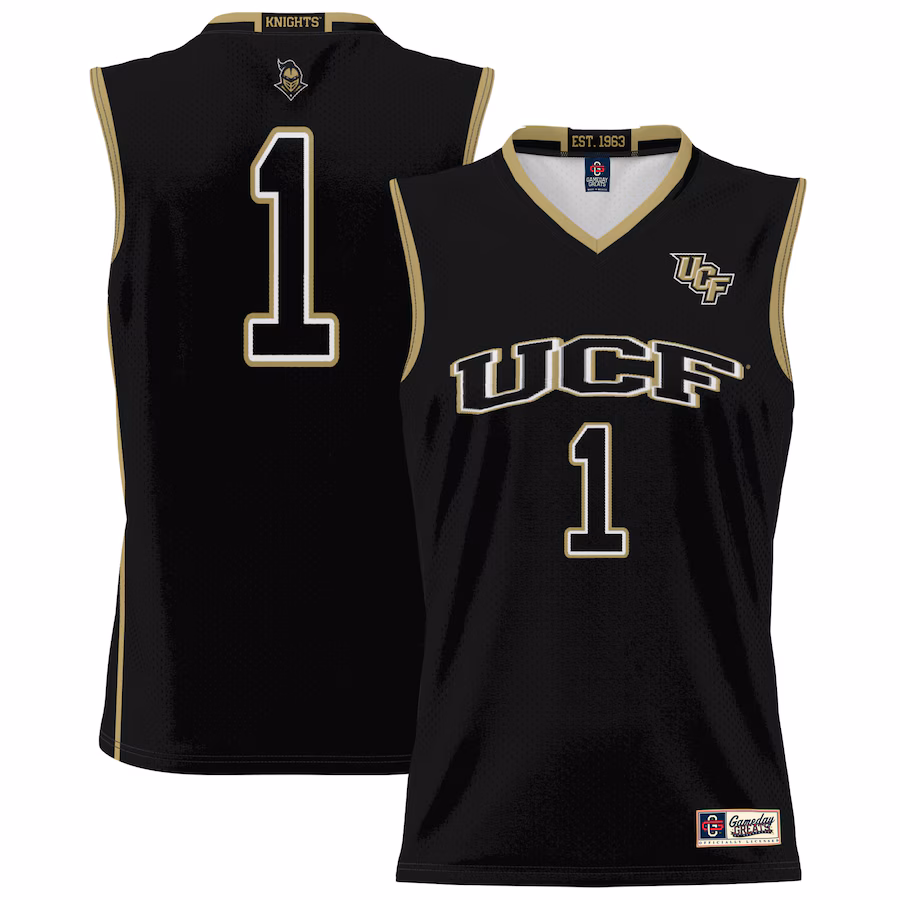 Unisex GameDay Greats #1 Black UCF Knights Lightweight Basketball Jersey - Puhuasuan