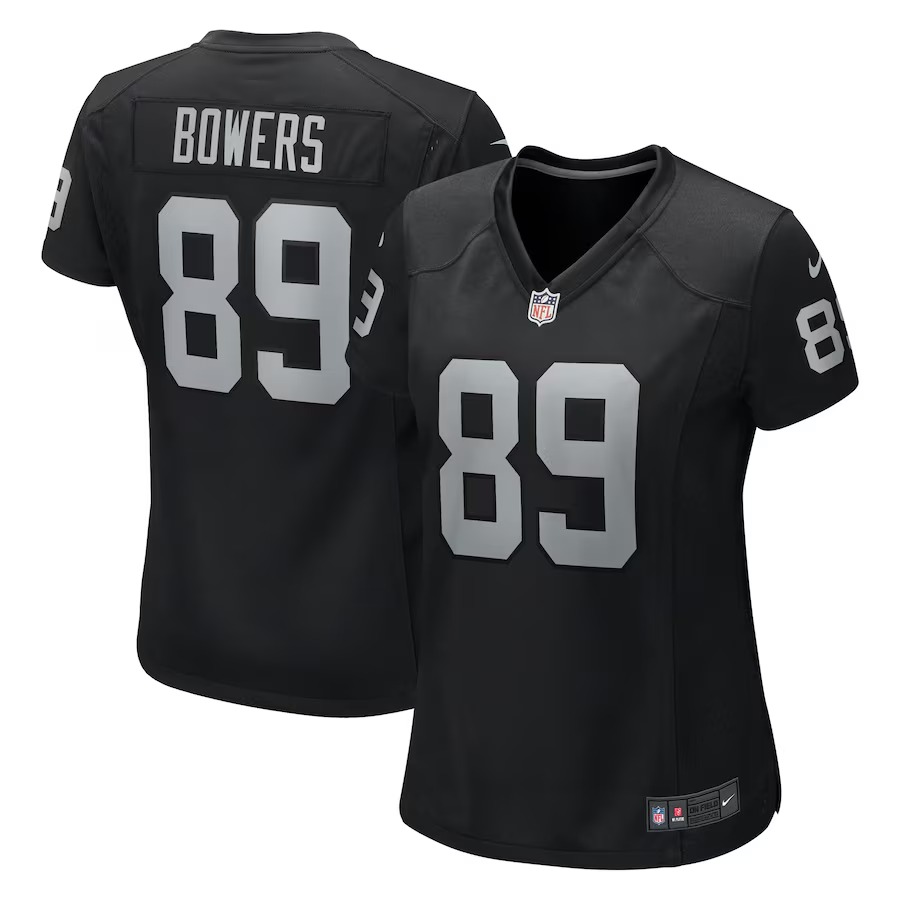 Women's Las Vegas Raiders Brock Bowers Nike  Black Team Game Jersey - Puhuasuan