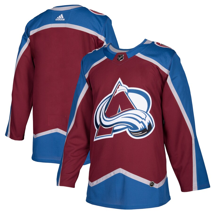 Men's Colorado Avalanche adidas Burgundy Home Authentic Blank Jersey - Puhuasuan