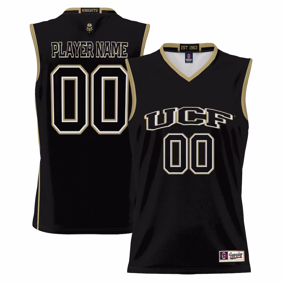 UCF Knights GameDay Greats Youth NIL Pick-A-Player Lightweight Basketball Jersey - Black - Puhuasuan