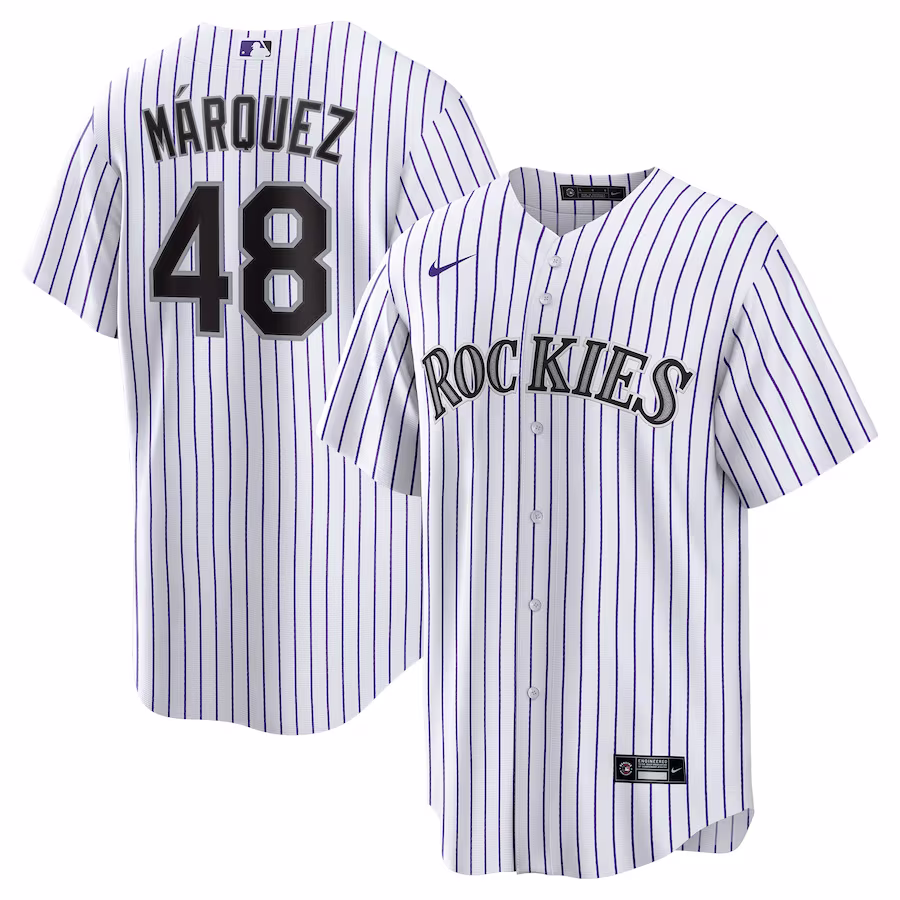 Men's Colorado Rockies Germán Márquez Nike White Home  Replica Player Jersey - Puhuasuan