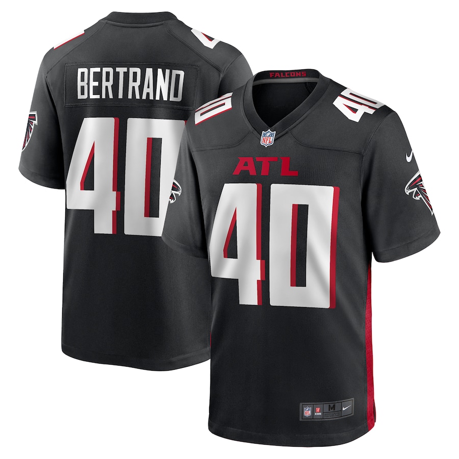 Men's Atlanta Falcons JD Bertrand Nike Black Team Game Jersey - Puhuasuan