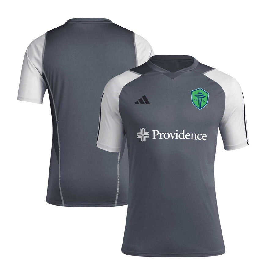 Men's Seattle Sounders FC adidas Gray 2024 AEROREADY Training Jersey - Puhuasuan