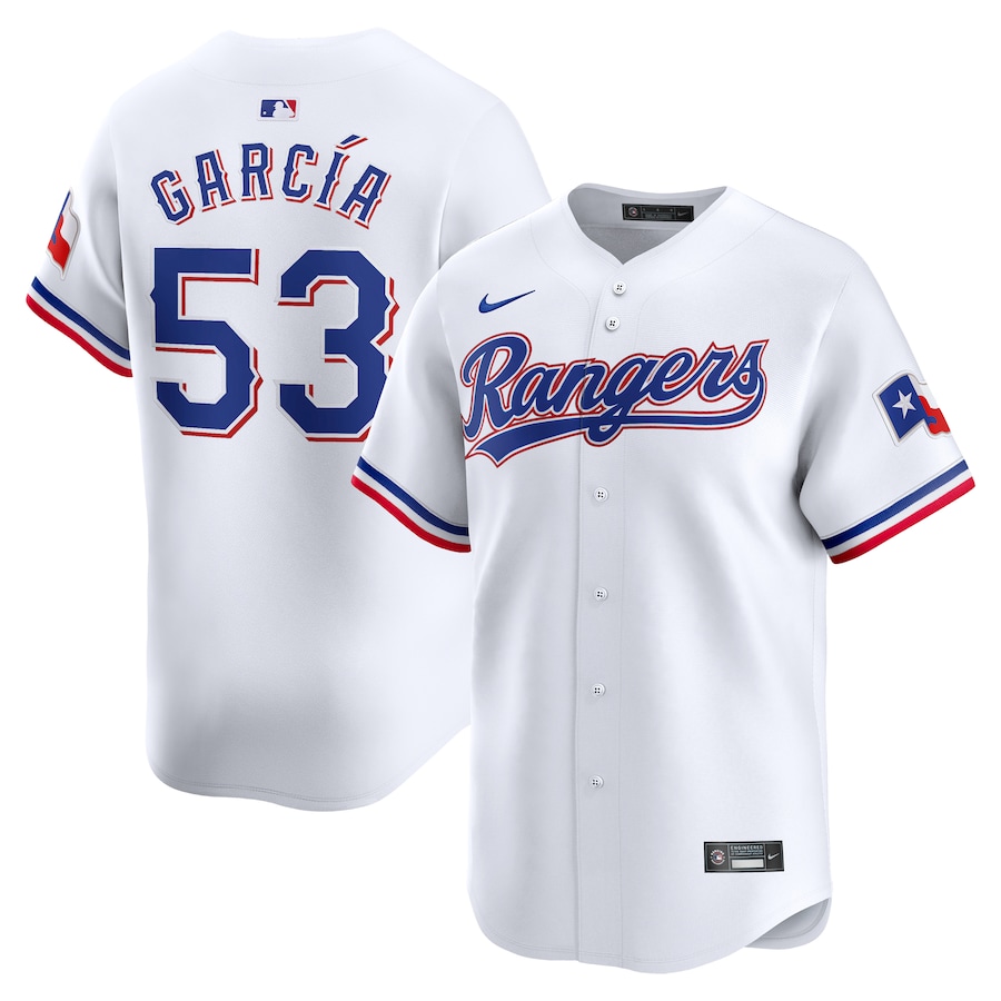 Men's Texas Rangers Adolis García Nike White Home Limited Player Jersey - Puhuasuan