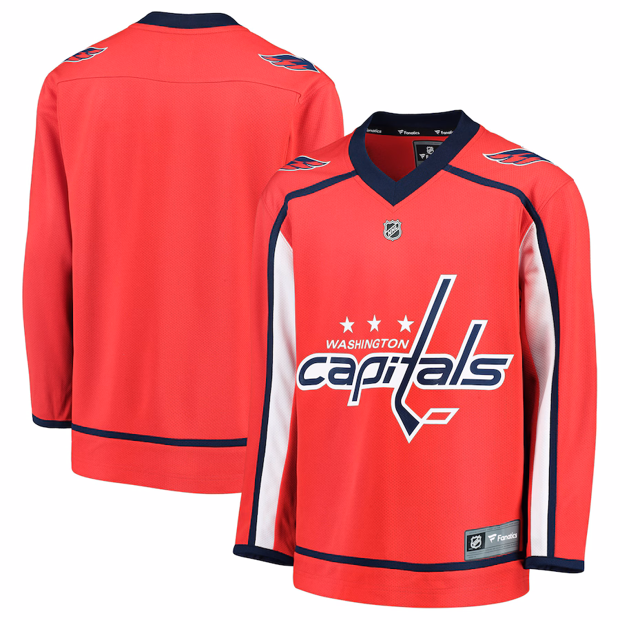 Youth Washington Capitals Fanatics Red Home Replica Blank Jersey - Puhuasuan