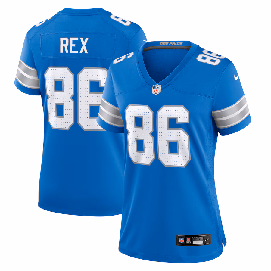Women's Detroit Lions Isaac Rex Nike  Blue Game Jersey - Puhuasuan
