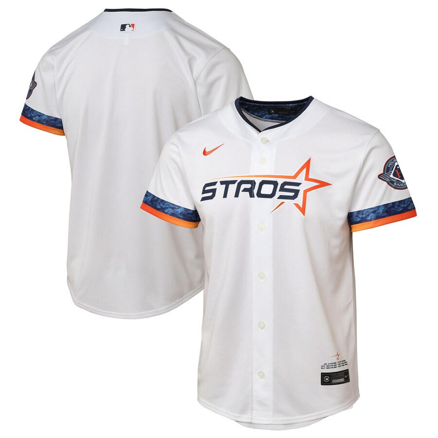 Youth Houston Astros Nike White 2025 City Connect Limited Jersey - Puhuasuan