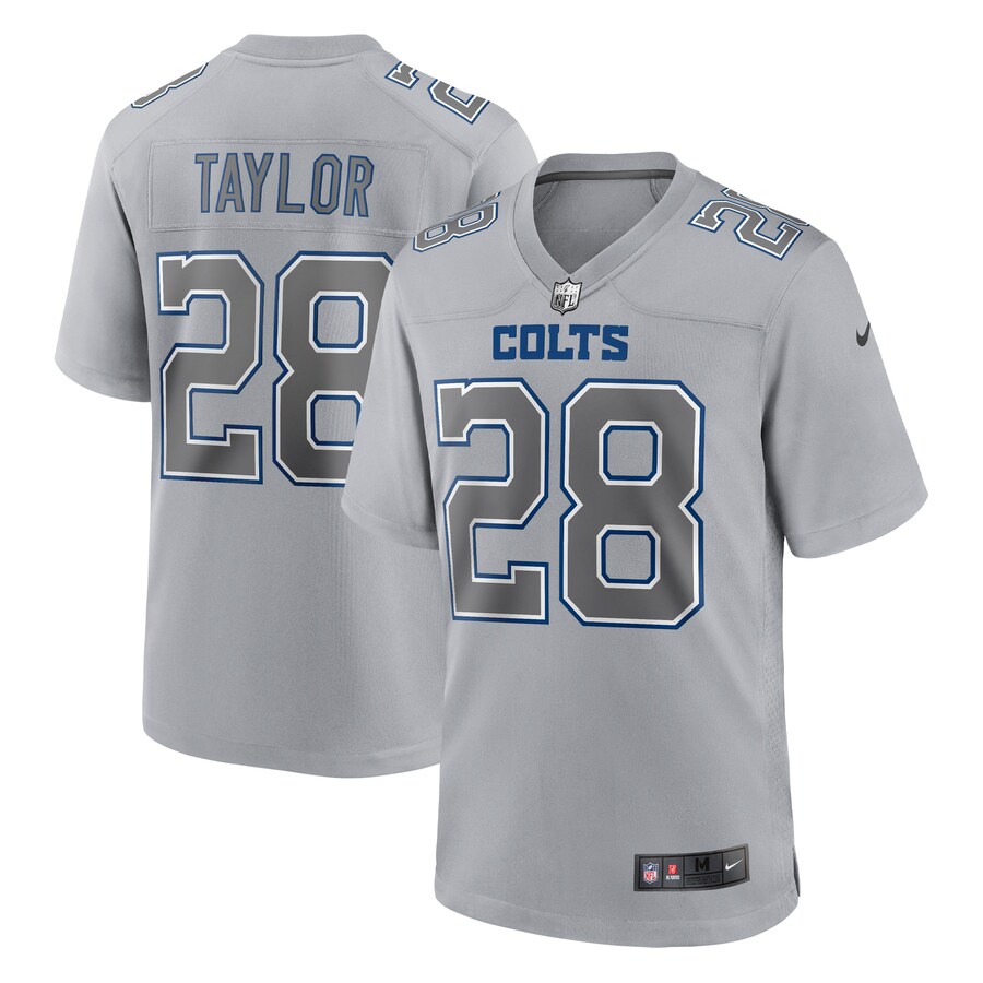 Men's Indianapolis Colts Jonathan Taylor Nike Gray Atmosphere Fashion Game Jersey - Puhuasuan