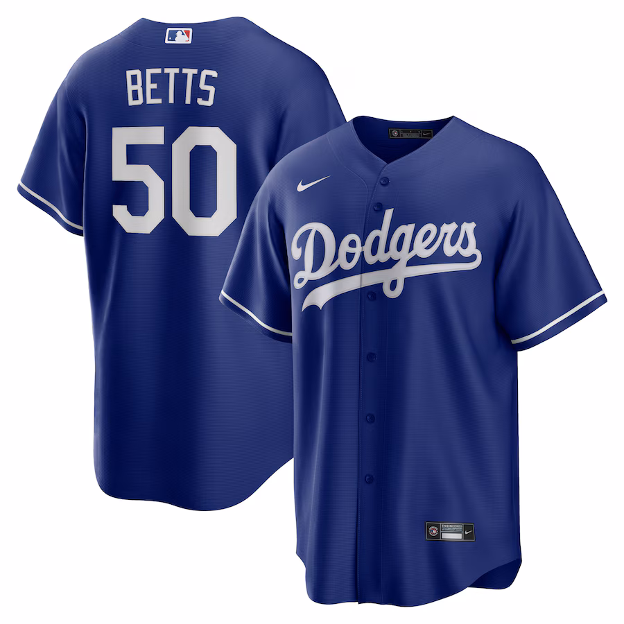 Men's Los Angeles Dodgers Mookie Betts Nike Royal Big & Tall Alternate Replica Player Jersey - Puhuasuan