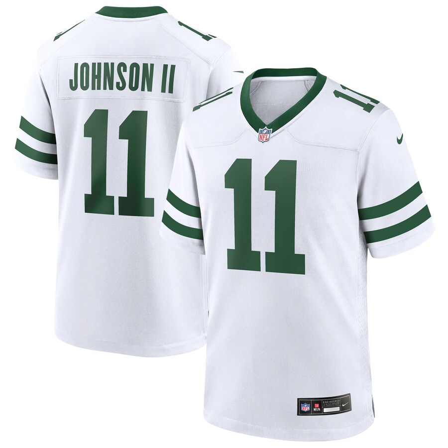 Men's New York Jets Jermaine Johnson II Nike Legacy White Game Jersey - Puhuasuan