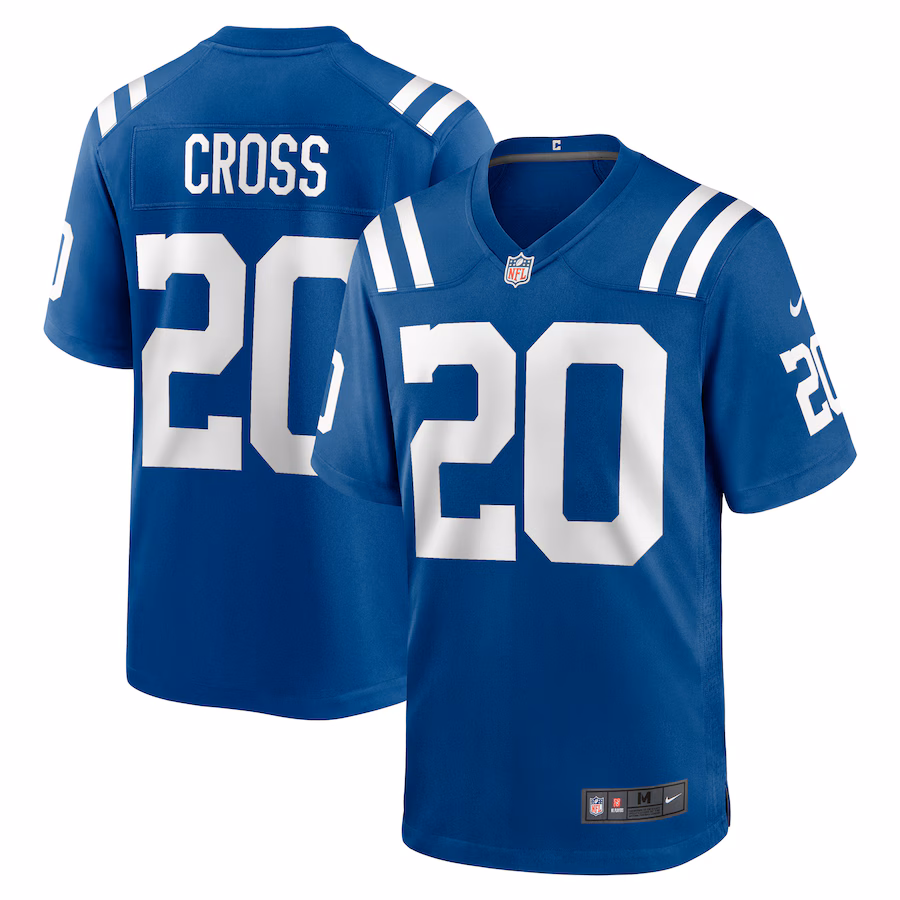 Men's Indianapolis Colts Nick Cross Nike Royal Player Game Jersey - Puhuasuan