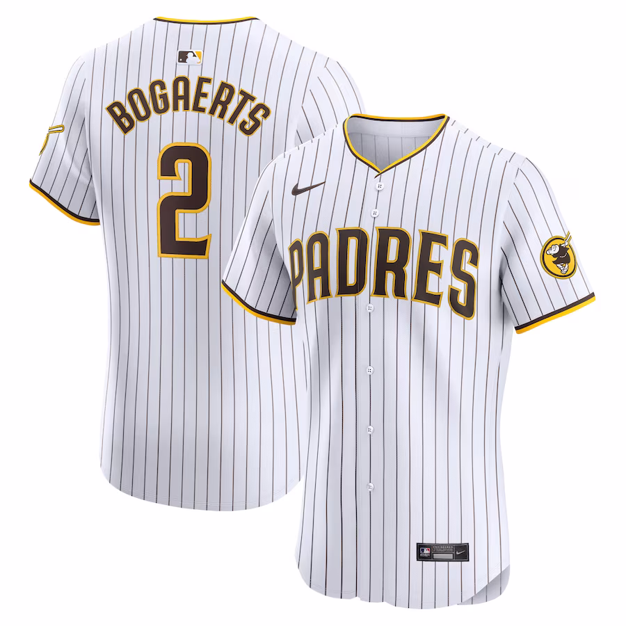 Men's San Diego Padres Xander Bogaerts Nike White Home Elite Jersey - Puhuasuan
