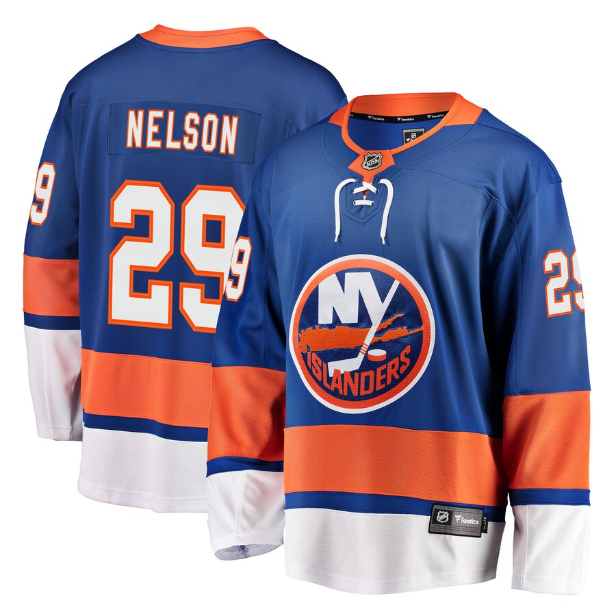 Men's New York Islanders Brock Nelson Fanatics Branded Royal Breakaway Player Jersey - Puhuasuan