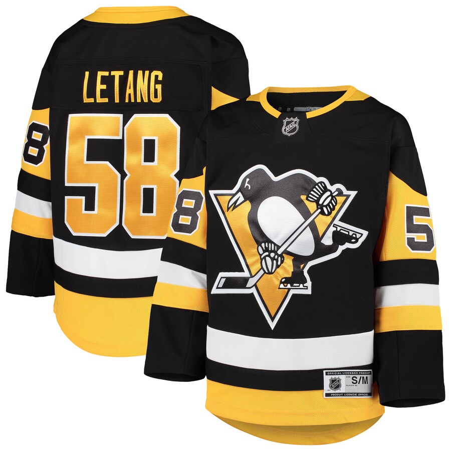 Youth Pittsburgh Penguins Kris Letang Black Premier Player Jersey - Puhuasuan