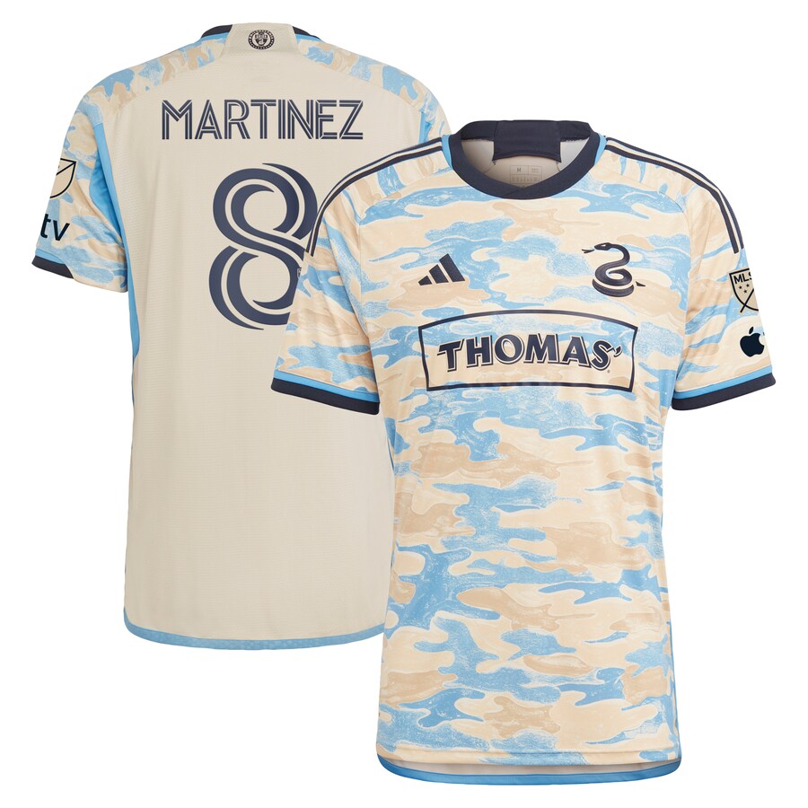 Men's Philadelphia Union Jose Martinez adidas Tan 2023 For Philly Authentic Jersey - Puhuasuan