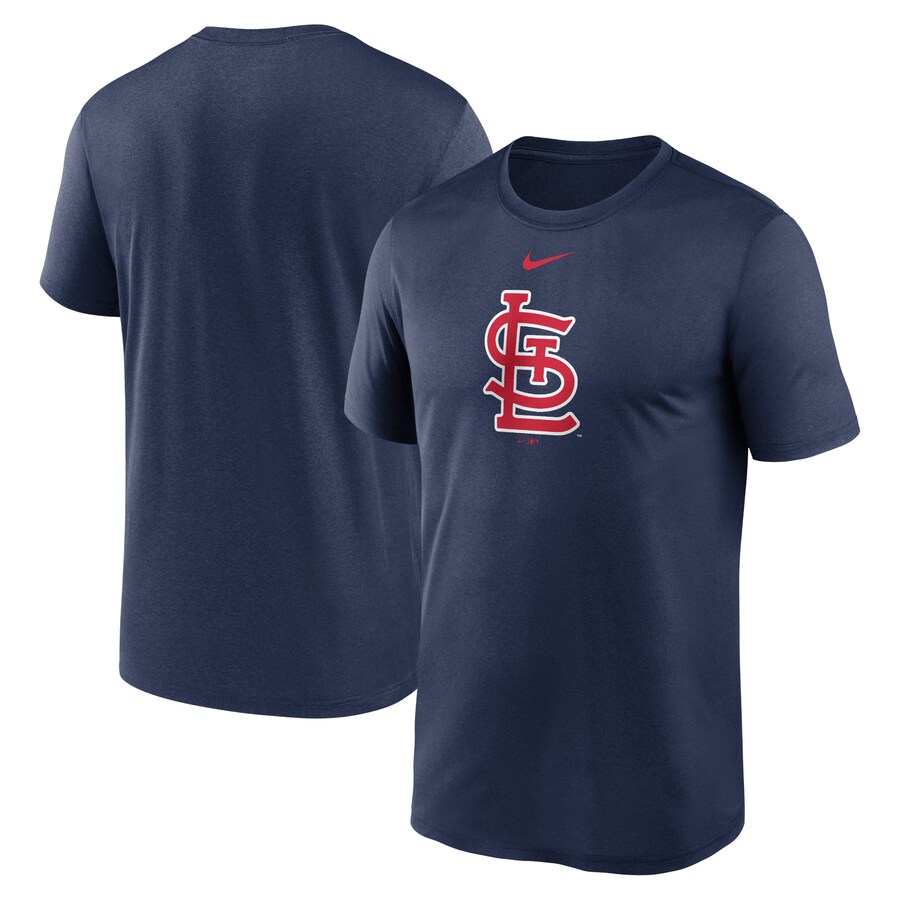 Men's St. Louis Cardinals Nike Navy Legend Fuse Large Logo Performance T-Shirt - Puhuasuan